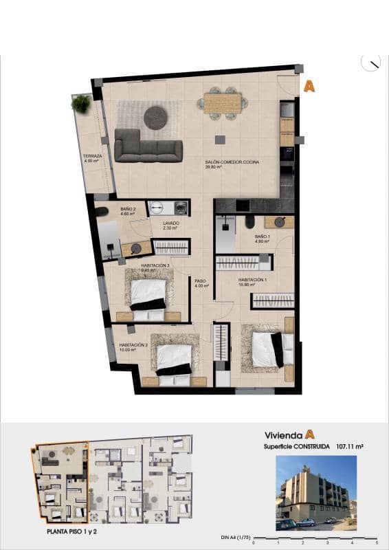 2 bedroom Apartment for sale in Catral with pool - € 195,000 (Ref: 9846784)