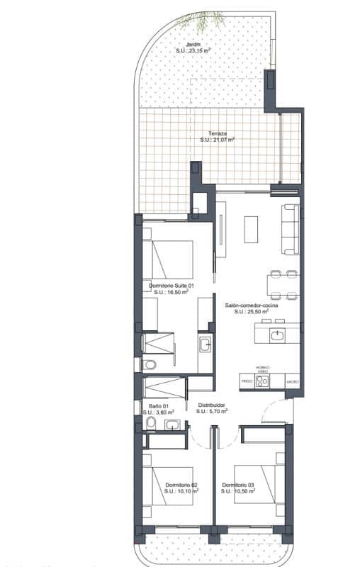 2 chambre Bungalow à vendre à Ciudad Quesada avec piscine - 351 000 € (Ref: 9846787)