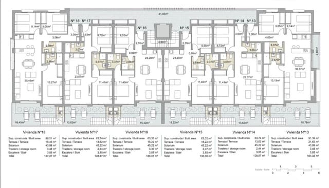 3 sovrum Lägenhet till salu i Pilar de la Horadada ciudad, Pilar de la Horadada med pool - 309 000 € (Ref: 9862161)
