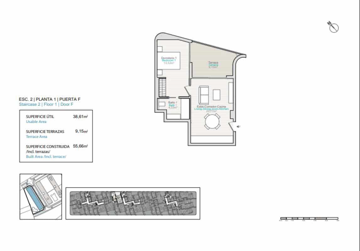 2 makuuhuone Huoneisto myytävänä paikassa La Villajoyosa / Vila Joiosa mukana uima-altaan - 345 000 € (Ref: 9880127)