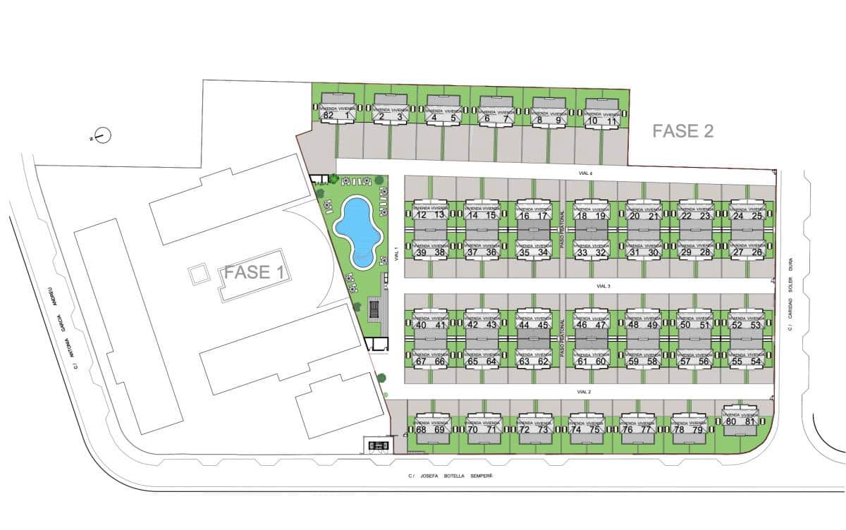 3 soveværelse Byhus til salg i Gran Alacant med swimmingpool - € 350.000 (Ref: 9880128)