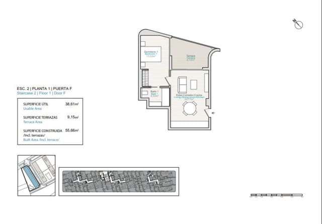 3 chambre Appartement à vendre à Platja Vila Joiosa - Platja de Torres, La Villajoyosa / Vila Joiosa avec piscine - 515 000 € (Ref: 9880129)