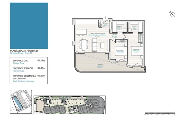 3 chambre Appartement à vendre à Platja Vila Joiosa - Platja de Torres, La Villajoyosa / Vila Joiosa avec piscine - 515 000 € (Ref: 9880129)