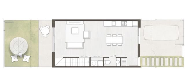 3 chambre Maison de Ville à vendre à Pilar de la Horadada ciudad, Pilar de la Horadada avec piscine - 354 900 € (Ref: 9880148)