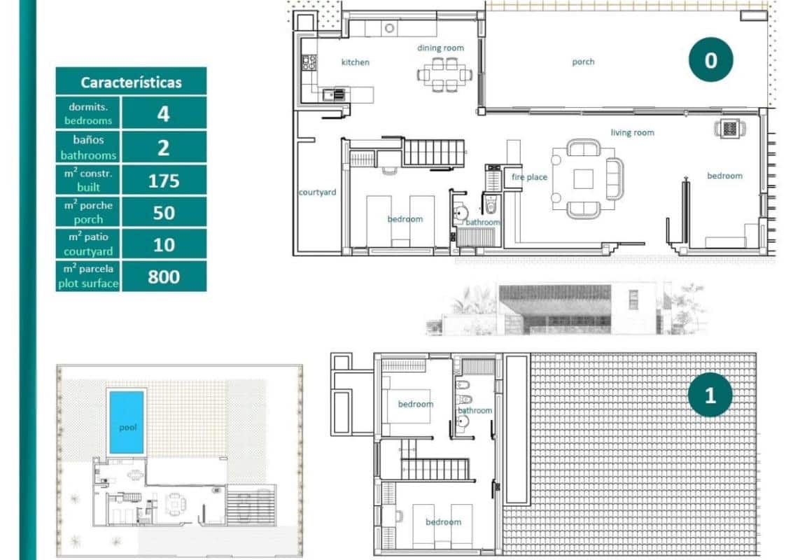 4 camera da letto Villa in vendita in Avileses con piscina - 375.000 € (Rif: 9888225)