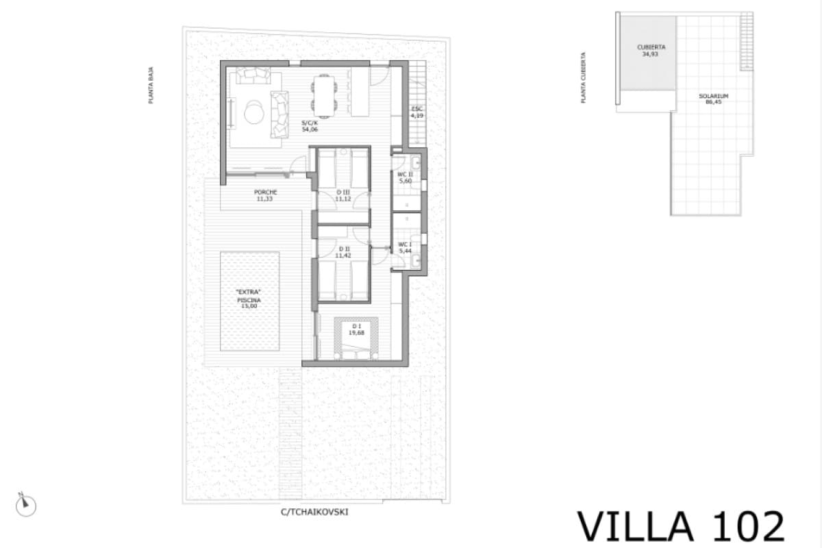 3 quarto Moradia para venda em San Miguel de Salinas com piscina - 429 900 € (Ref: 9888226)