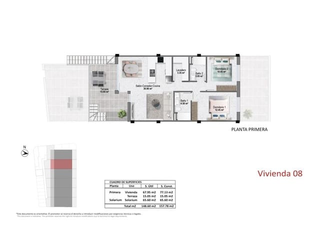 2 soverom Leilighet til salgs i Pilar de la Horadada ciudad, Pilar de la Horadada med svømmebasseng - € 319 900 (Ref: 9888228)