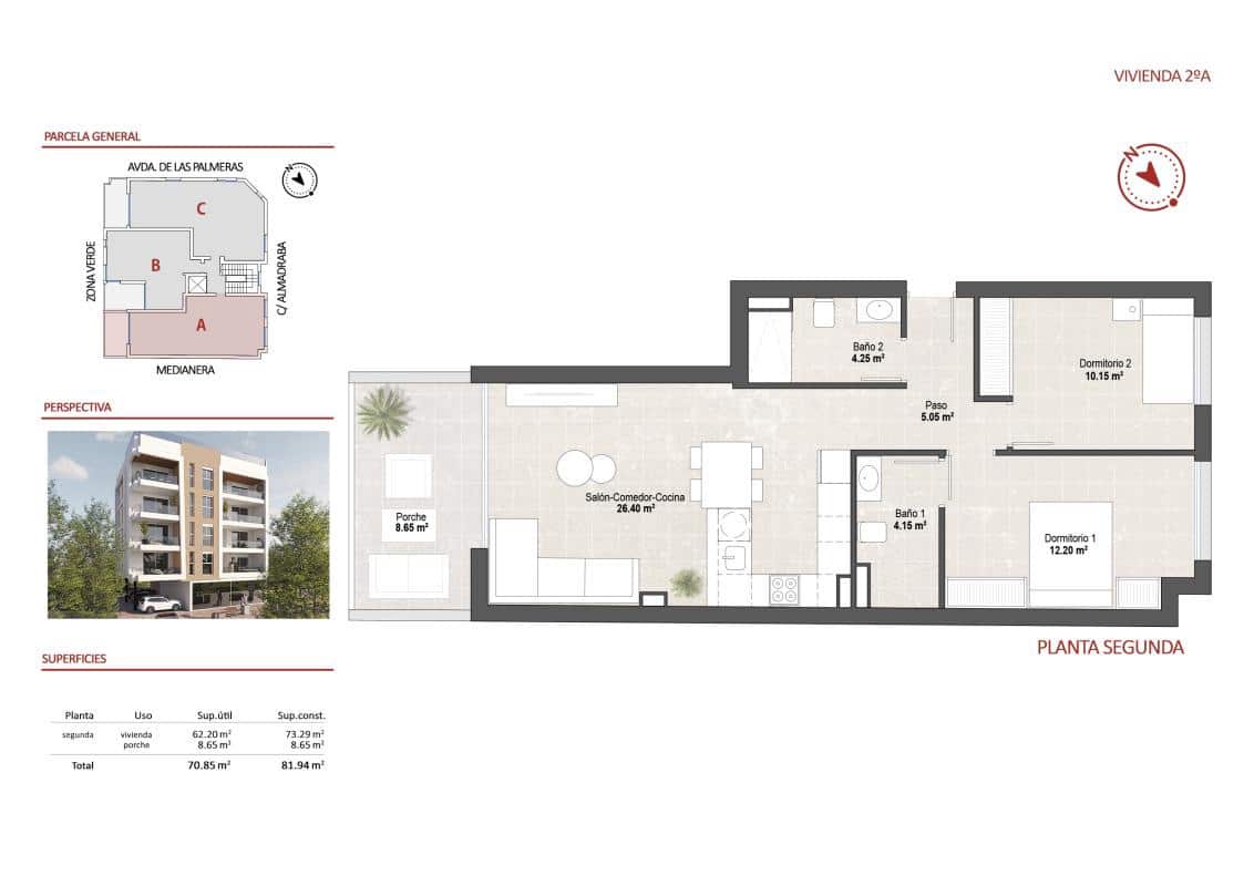 2 soverom Leilighet til salgs i San Pedro del Pinatar med svømmebasseng - € 229 900 (Ref: 9899899)