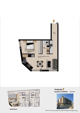 2 soverom Leilighet til salgs i Catral med svømmebasseng - € 195 000 (Ref: 9899901)