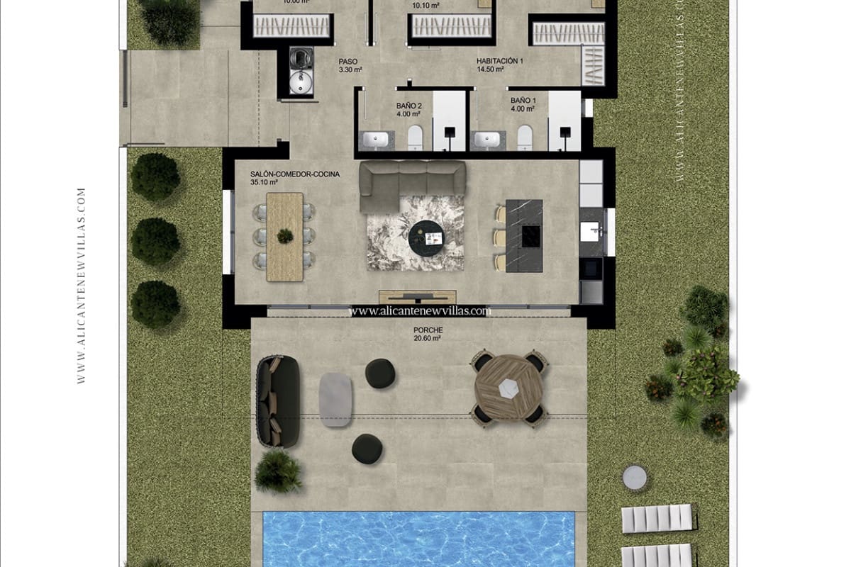 3 soverom Villa til salgs i Hondon de las Nieves med svømmebasseng - € 355 900 (Ref: 9899936)
