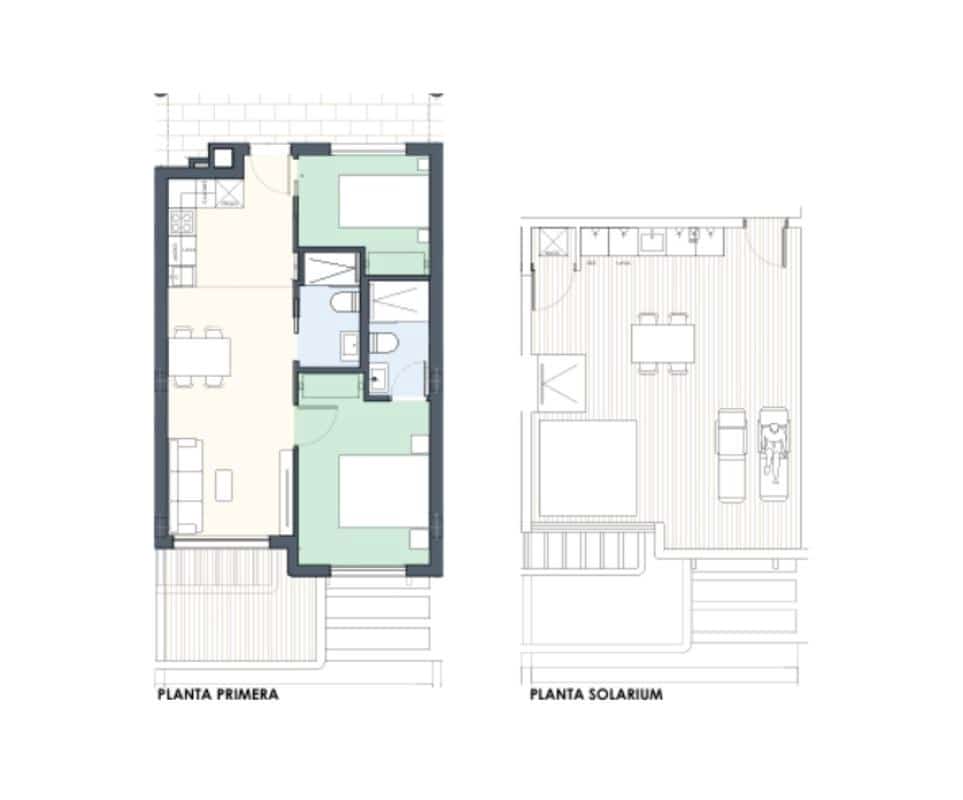 2 sypialnia Apartament na sprzedaż w Pilar de la Horadada z basenem - 334 000 € (Ref: 9899939)