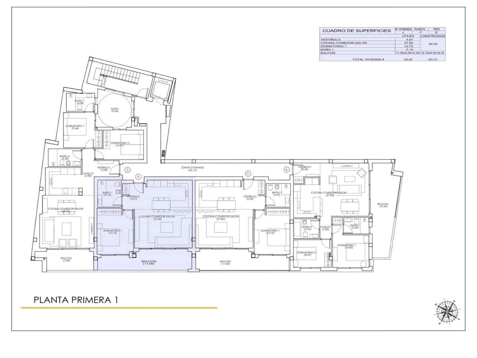 1 soveværelse Lejlighed til salg i Torrevieja - € 255.000 (Ref: 9960039)