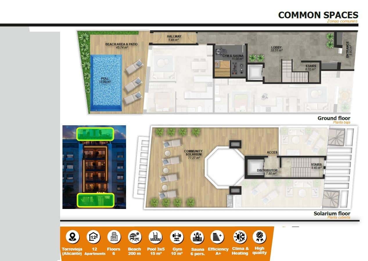 1 soverom Leilighet til salgs i Torrevieja - € 225 000 (Ref: 9960289)