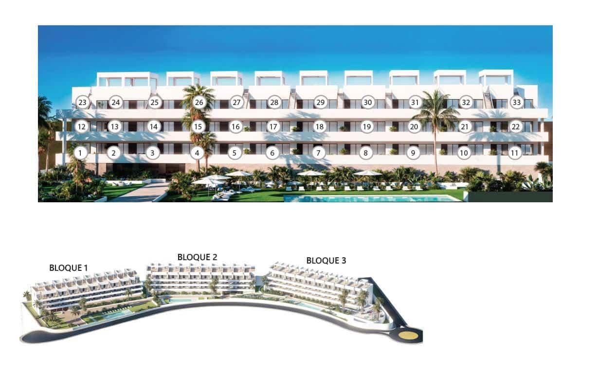 2 bedroom Apartment for sale in Finestrat with pool - € 322,900 (Ref: 9960473)