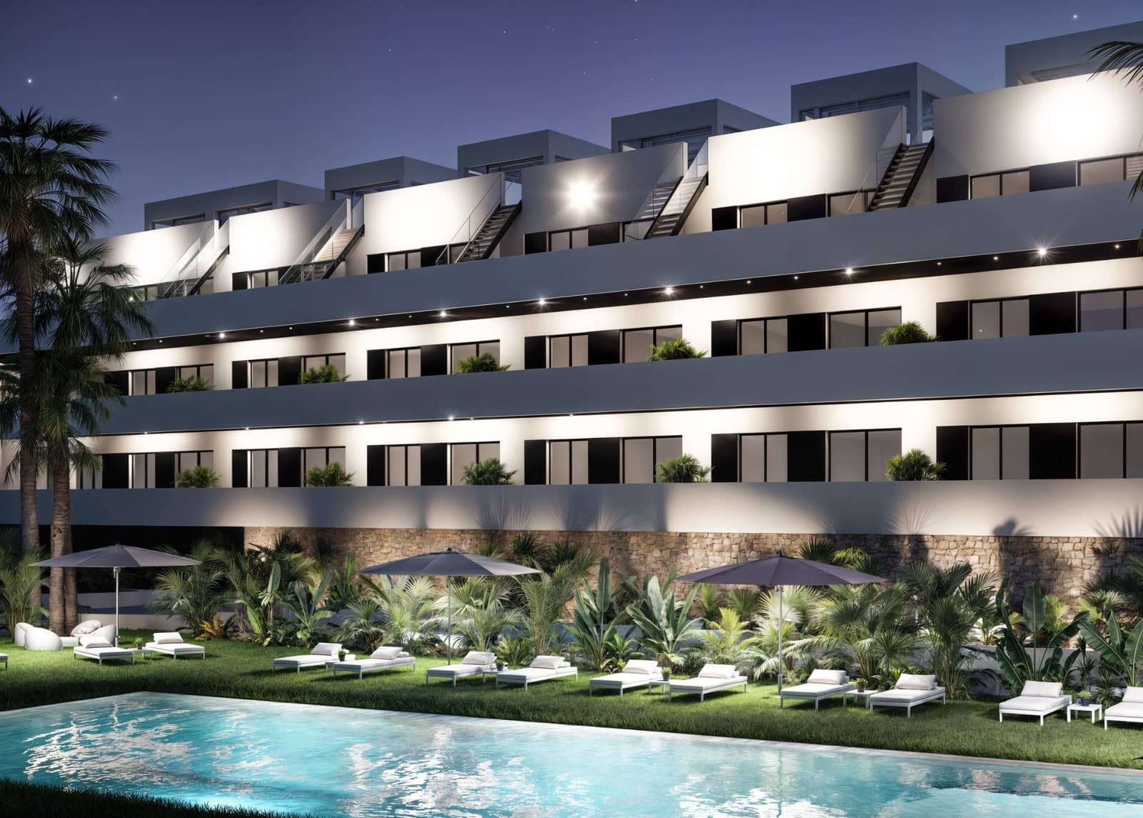 2 bedroom Apartment for sale in Finestrat with pool - € 322,900 (Ref: 9960473)