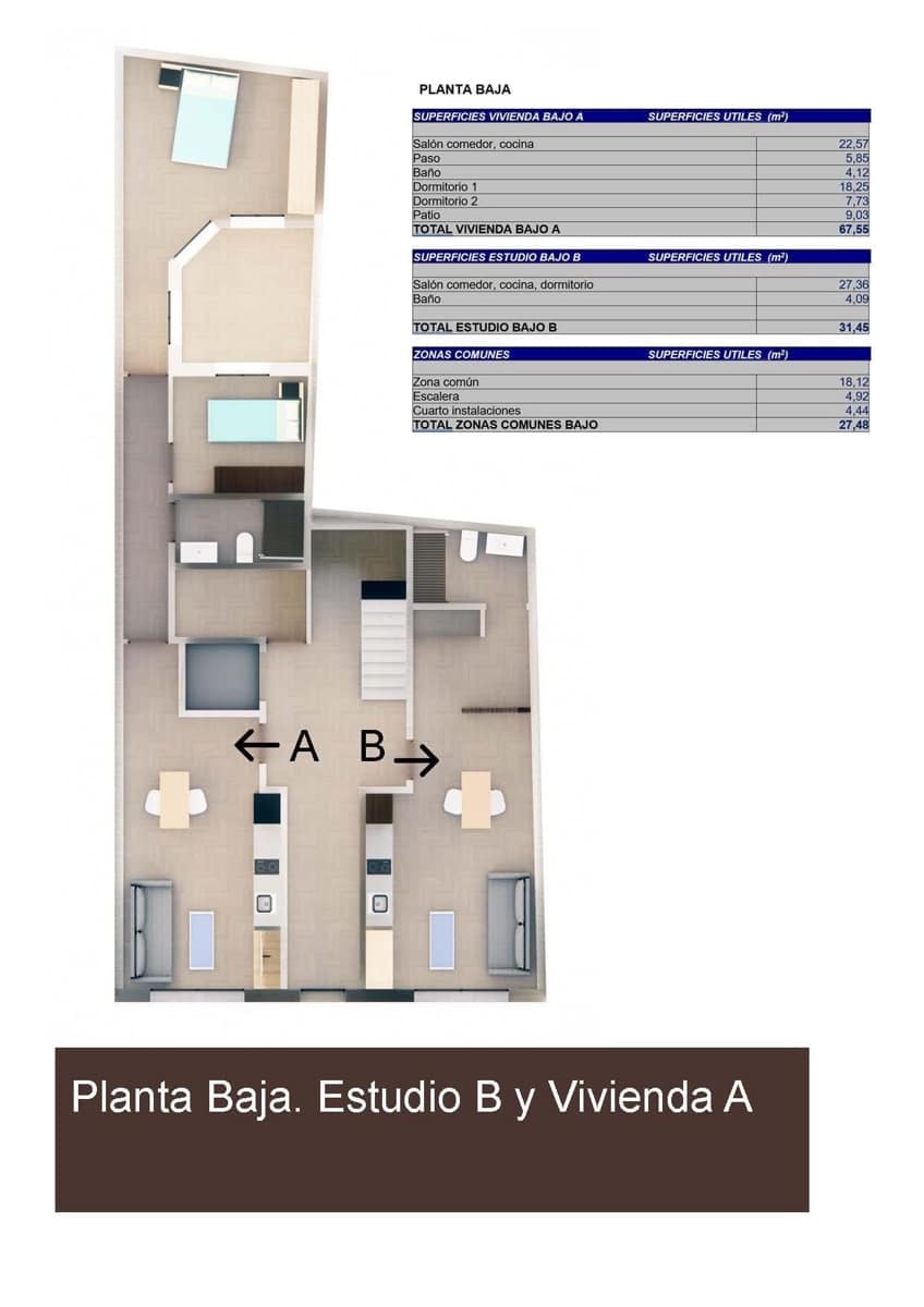 2 soveværelse Lejlighed til salg i Torrevieja - € 245.000 (Ref: 9960579)