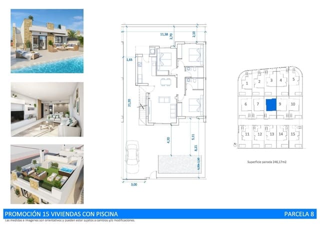 3 soverom Villa til salgs i San Fulgencio med svømmebasseng - € 395 000 (Ref: 9960595)