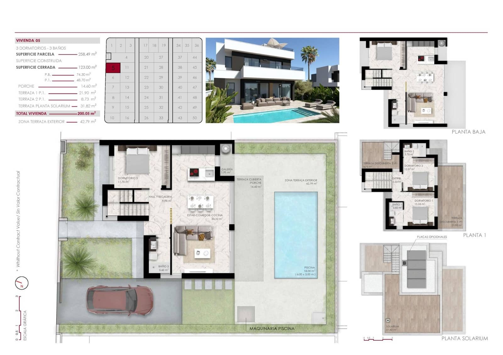 3 sovrum Villa till salu i Ciudad Quesada med pool - 588 000 € (Ref: 9960596)