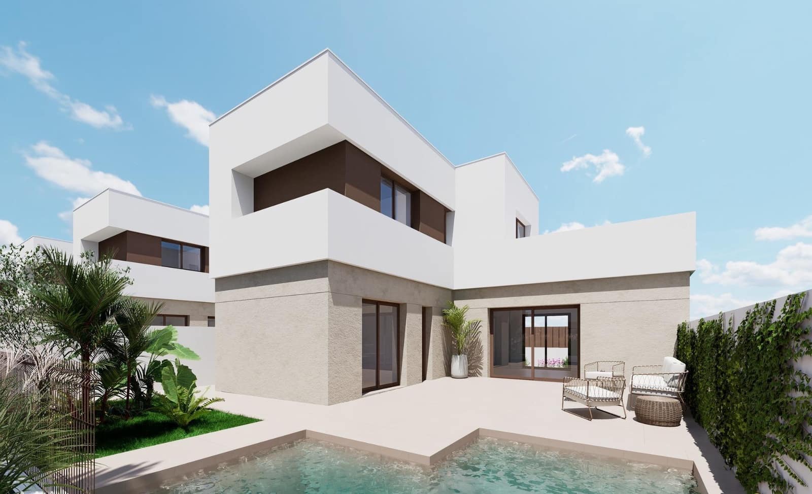 Chalet de 3 habitaciones en Los Alcázares en venta con piscina - 489.000 € (Ref: 9960600)