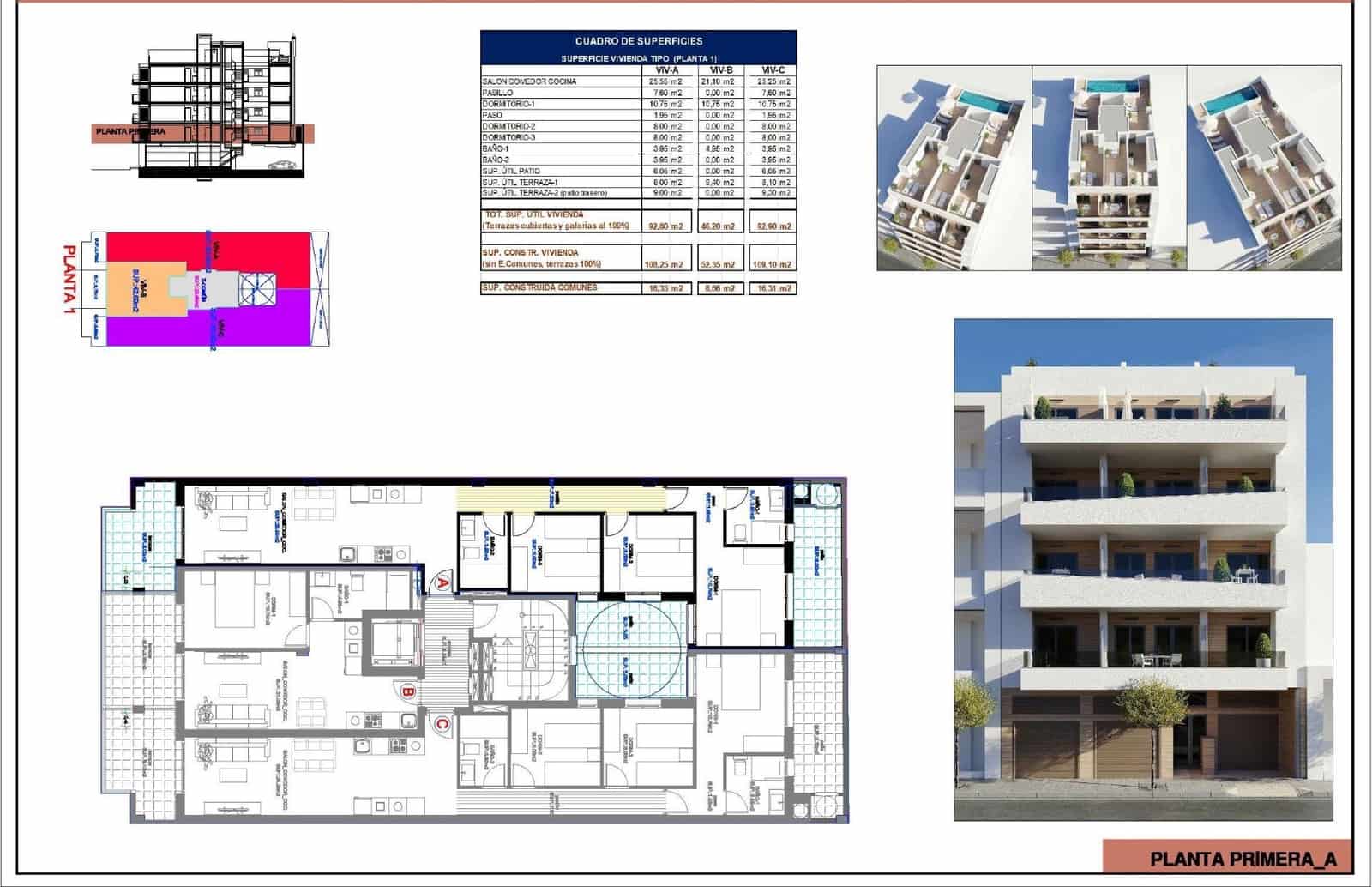 3 quarto Apartamento para venda em Torrevieja com piscina - 286 000 € (Ref: 9960621)