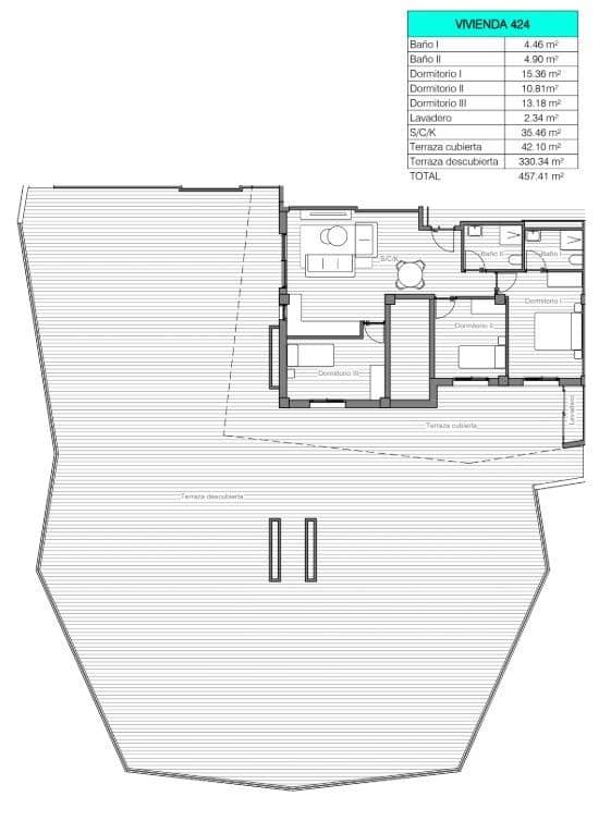 3 soveværelse Lejlighed til salg i San Miguel de Salinas med swimmingpool - € 399.900 (Ref: 9960680)