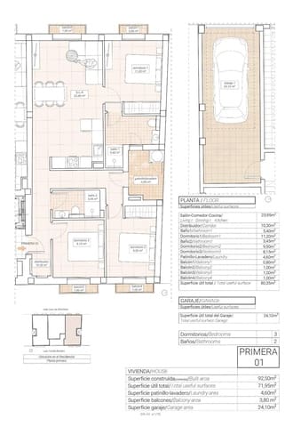 3 soveværelse Lejlighed til salg i Hondón de las Nieves - € 250.000 (Ref: 9960785)