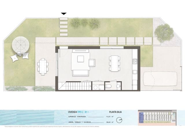 3 soverom Villa til salgs i Pilar de la Horadada ciudad, Pilar de la Horadada med svømmebasseng - € 462 900 (Ref: 9961122)