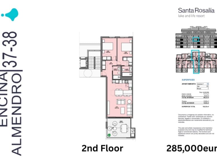 2 sypialnia Apartament na sprzedaż w Torre-Pacheco z basenem - 285 000 € (Ref: 9673749)