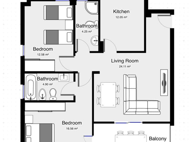 2 soverom Leilighet til salgs i Roldan, Torre-Pacheco med svømmebasseng - € 179 000 (Ref: 9698152)