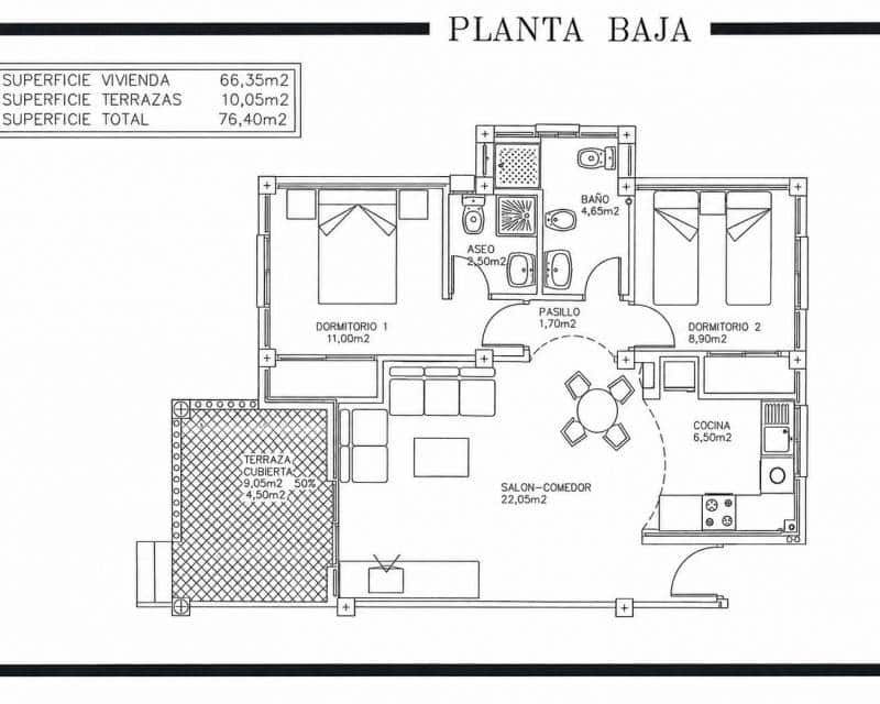 Apartamento de 2 habitaciones en Orihuela Costa en venta con piscina - 225.000 € (Ref: 10021573)