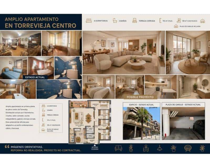 4 soveværelse Lejlighed til salg i Torrevieja - € 255.000 (Ref: 10023251)