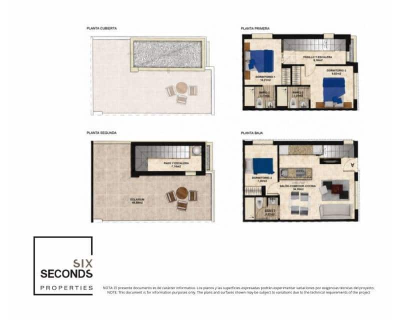 3 quarto Moradia em Banda para venda em Torrevieja com piscina garagem - 394 990 € (Ref: 10088496)