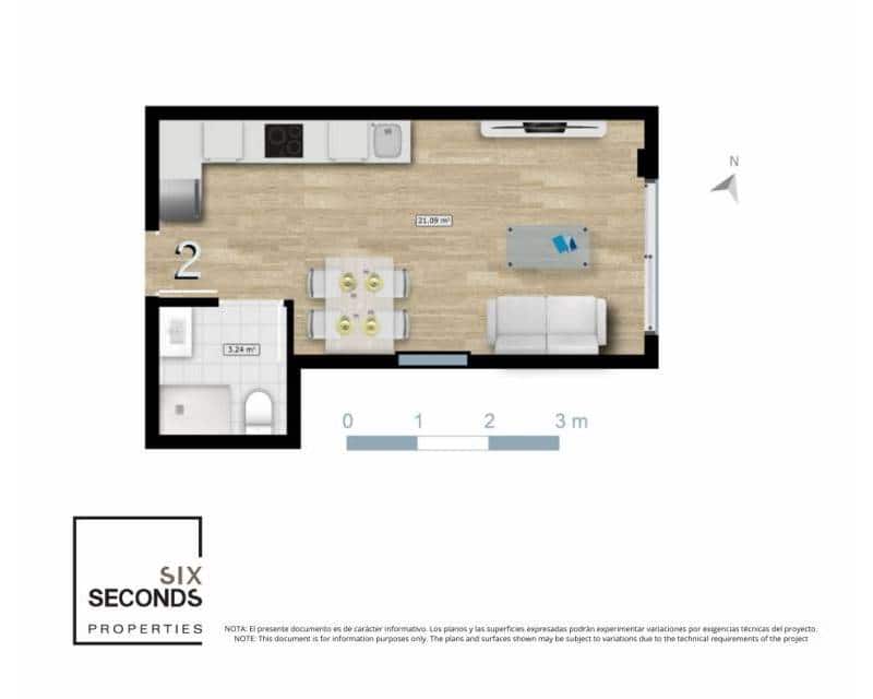 Penthouse for sale in Torrevieja with pool garage - € 141,000 (Ref: 10101351)