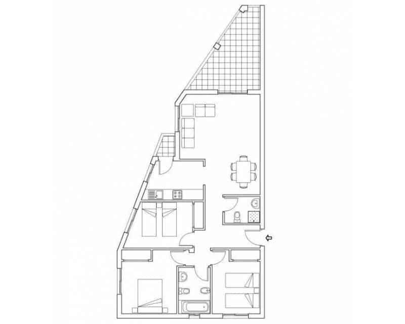 3 sypialnia Apartament na sprzedaż w Campoamor z basenem garażem - 250 000 € (Ref: 10163549)