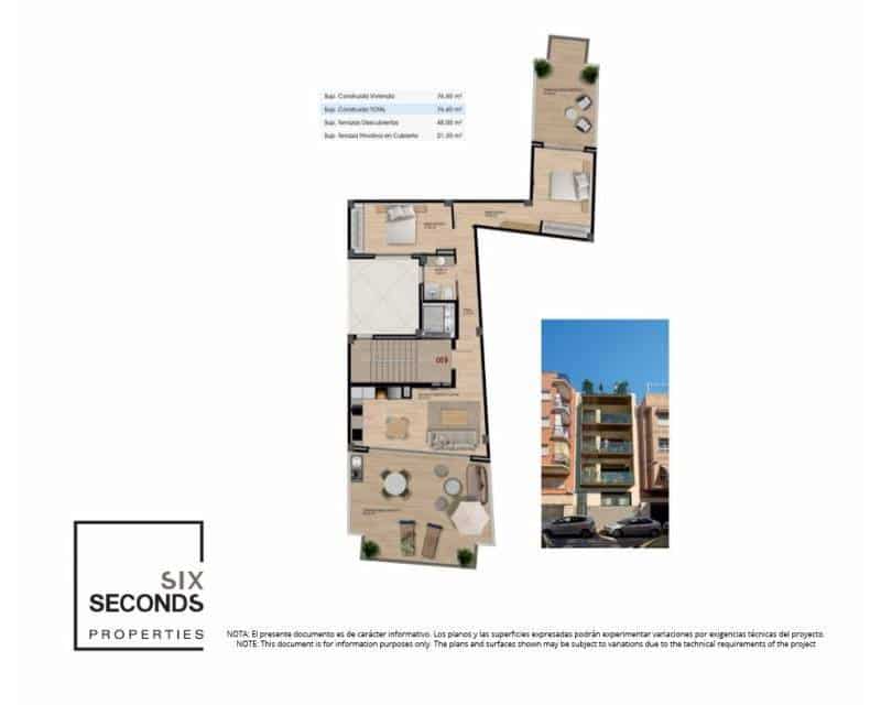Ático de 2 habitaciones en Santa Pola en venta - 481.000 € (Ref: 10175783)