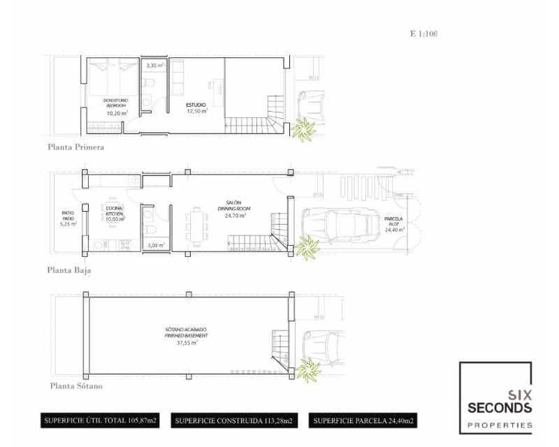 2 soveværelse Rækkehus til salg i Gran Alacant med swimmingpool - € 270.000 (Ref: 6045685)