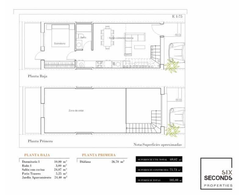 2 soveværelse Rækkehus til salg i Gran Alacant med swimmingpool - € 270.000 (Ref: 6045685)