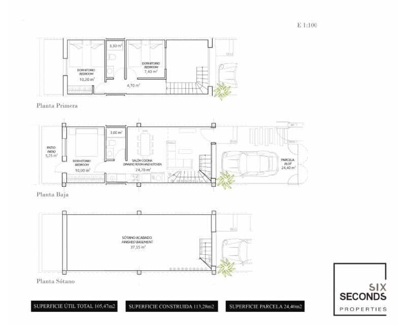 2 soveværelse Rækkehus til salg i Gran Alacant med swimmingpool - € 270.000 (Ref: 6045685)