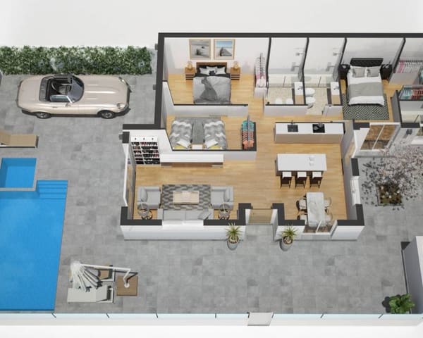 3 slaapkamer Villa te koop in Avileses, Murcia stad met zwembad - € 269.000 (Ref: 6092010)