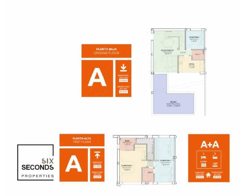 2 quarto Moradia Geminada para venda em Gran Alacant - 395 000 € (Ref: 6216311)