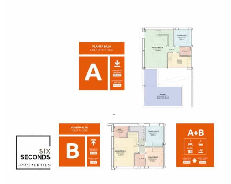 2 quarto Moradia Geminada para venda em Gran Alacant - 395 000 € (Ref: 6216311)