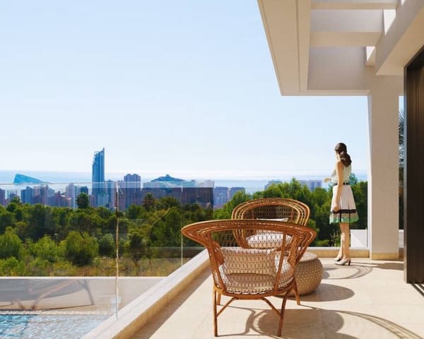 4 chambre Villa/Maison à vendre à Balcón de Finestrat - Terra Marina, Finestrat avec piscine garage - 1 049 000 € (Ref: 6463421)