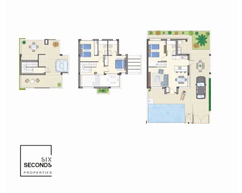 3 bedroom Villa for sale in Ciudad Quesada with pool - € 579,000 (Ref: 6480270)