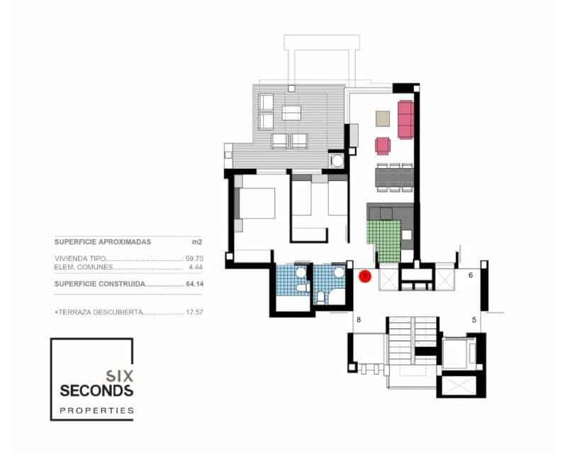 2 camera da letto Appartamento sulla Spiaggia in vendita in Denia con piscina - 355.000 € (Rif: 6529703)