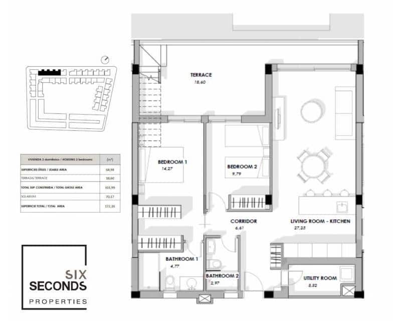 2 soveværelse Byhus til salg i Torrevieja med swimmingpool - € 380.000 (Ref: 6590662)