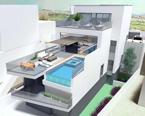 6 makuuhuone Huvila myytävänä paikassa Ciudad Quesada, Rojales mukana uima-altaan 
autotalli - 1 399 000 € (Ref: 6643593)