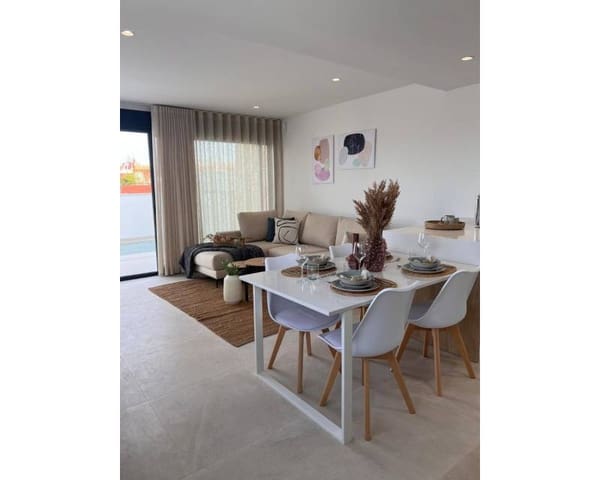 3 chambre Villa/Maison Semi-Mitoyenne à vendre à Santiago de la Ribera, San Javier avec piscine - 369 950 € (Ref: 6711781)