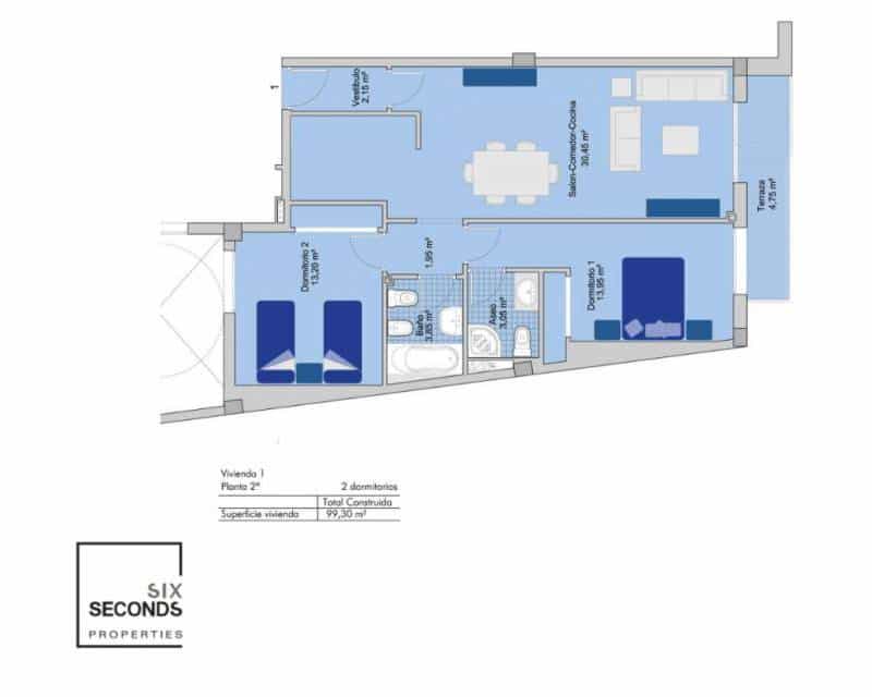 2 chambre Appartement à vendre à San Miguel de Salinas avec piscine garage - 165 000 € (Ref: 6771178)