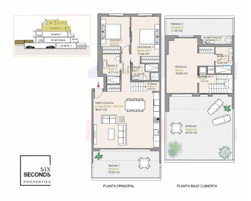 Apartamento de 2 habitaciones en Finestrat en venta con piscina garaje - 580.000 € (Ref: 6841827)