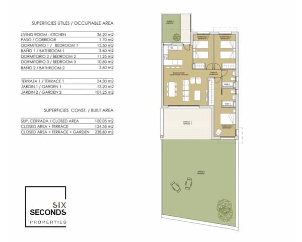 3 slaapkamer Appartement te koop in Pinar de Campoverde, Pilar de la Horadada met zwembad garage - € 334.900 (Ref: 6945483)